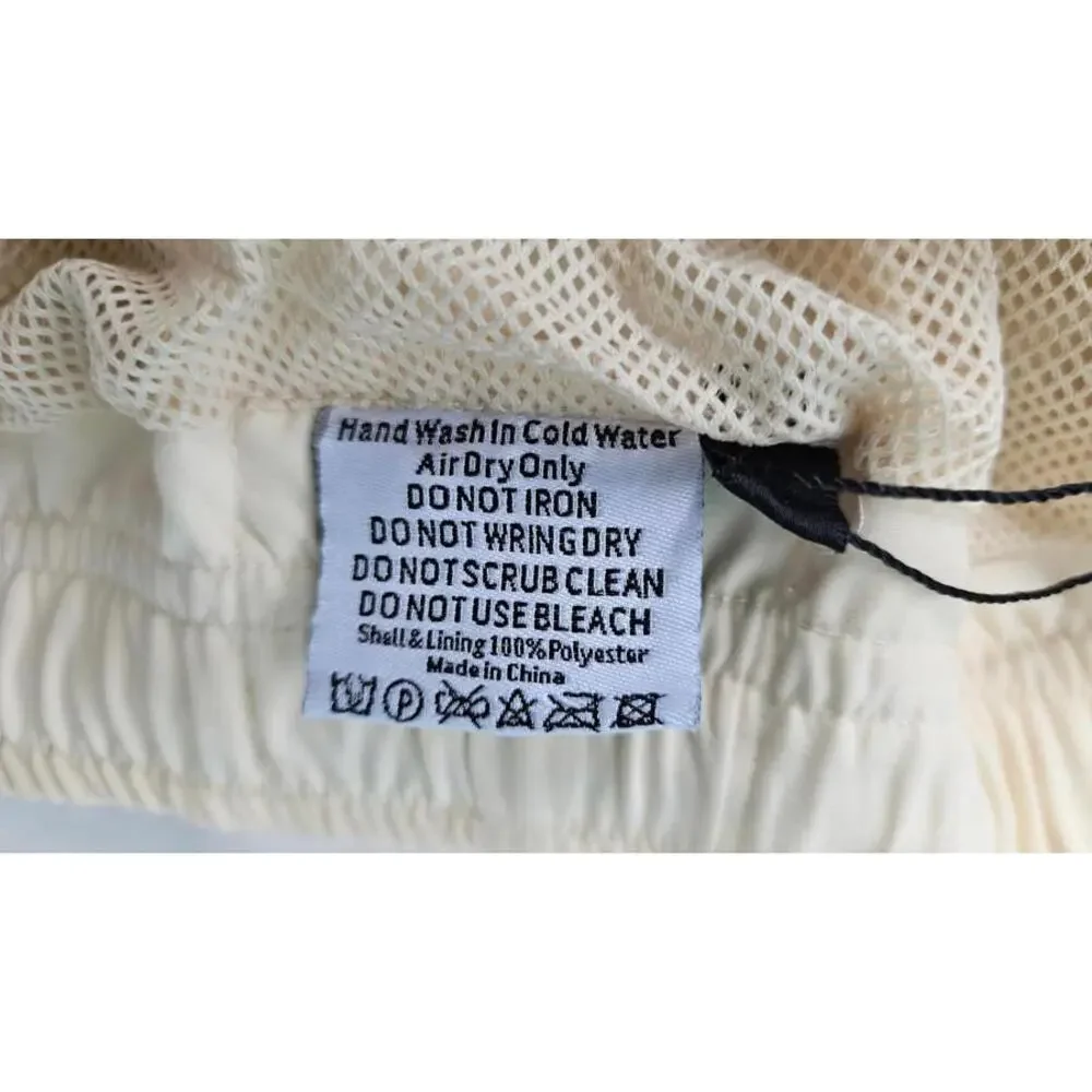 Patch Men's Butter Yellow Turtle‎ Swim Novelty Shorts Resortwear Coastal Vibes